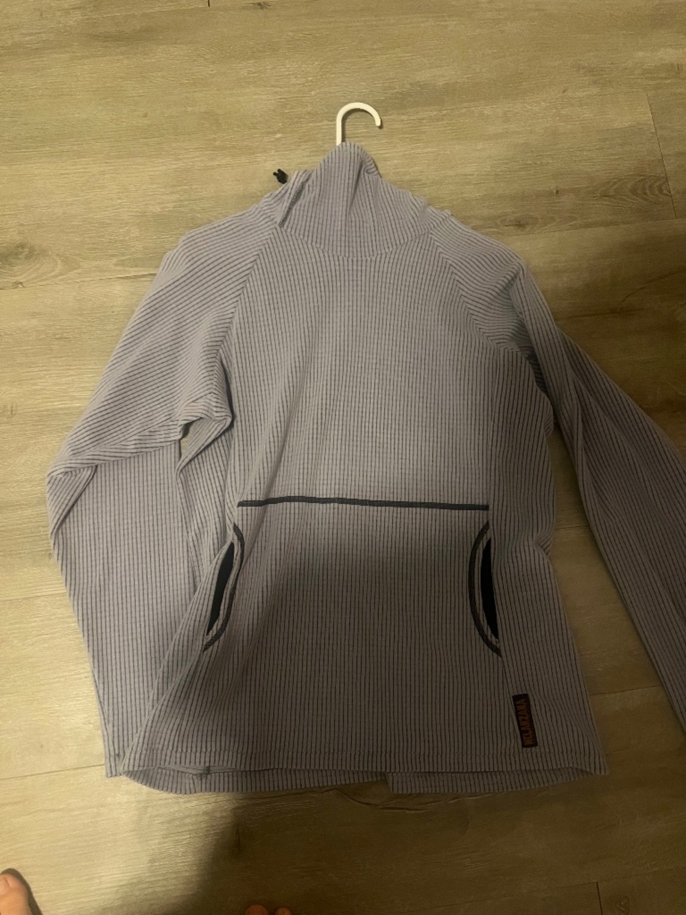 Melanzana Micro Grid Hoodie V2 in Dusk- Size Medium